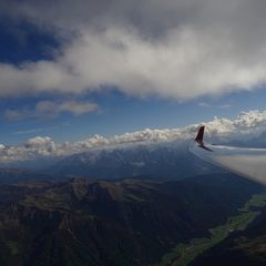 Flugwegposition um 12:39:20: Aufgenommen in der Nähe von Gemeinde St. Jakob in Defereggen, 9963, Österreich in 3456 Meter